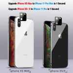 Wholesale Upgrade Camera Lens Tempered Glass for iPhone XS Max / iPhone XS/X to iPhone 11 Pro Max / iPhone 11 Pro (White)